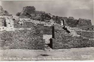Vintage REAL PHOTO POSTCARD Ky Hole Door Aztec Ruins NM  