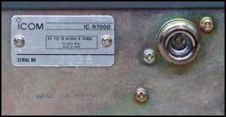 ICOM   IC R7000   ICR7000   Communications Receiver   Scanner    