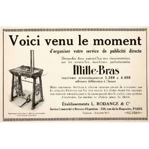  1925 Ad Mille Bras Electric Printing Press Rodange 150 Rue 
