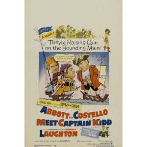 Abbott and Costello Meet Captain Kidd Movie Poster (27 x 