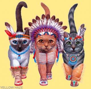 NEW ~ BEAUTIFUL CAT SWEATSHIRT ~ INDIAN CATS ~ SIZE S, M, L 