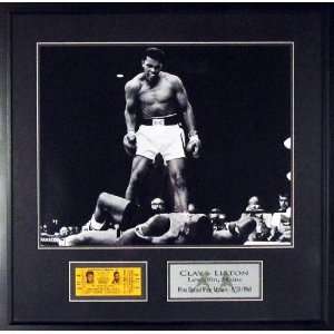  Muhammad Ali Over Sonny Liston 16x20Photo with Replica 