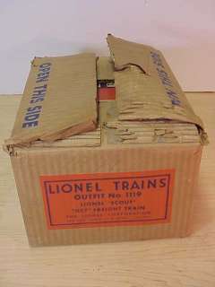 Lionel PostWar 1119 Boxed Scout Set 1110 Loco VG+WOW!  