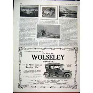  1910 Advert Wolseley Tool Touring Motor Car Engadine