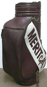merit golf 9 1 2 6 way divider top staff bag embroidered merit golf on 