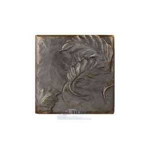  4 x 4 corner leaf tile in dark bronze: Home Improvement