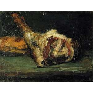  Oil Painting Bread and Leg of Lamb Paul Cezanne Hand 