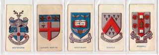 1927 Full Set of 25 BRITISH SCHOOL BADGES Cards RUGBY  