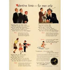  1942 Ad Valentines Day Men Hints F.T.D. Wire Flowers 