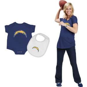   Diego Chargers Womens Maternity Top & Infant Set
