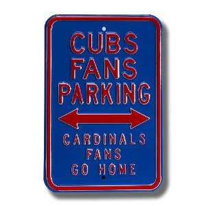 Authentic Street Signs Chicago Cubs Parking Sign:  Sports 