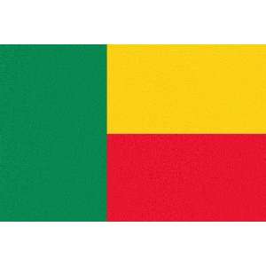  Benin Flag Sheet of 21 Personalised Glossy Stickers or 