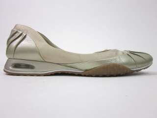 COLE HAAN NIKE AIR Metallic Gold Ballet Flats Shoes 7  