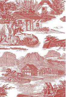 European Historic Toile Wallpaper Double Rolls  