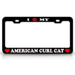  I PAW MY AMERICAN CURL Cat Pet Animal High Quality STEEL 