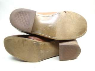 Vtg Mens ACME Dingo Square Toe Brown Leather Cowboy Work Boots size 12 