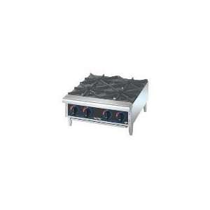   604HD   Hotplate, Gas, 4 Burner, Stainless Front