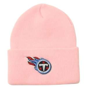  Tennessee Titans Classic Cuffed Winter Knit Hat   Pink 