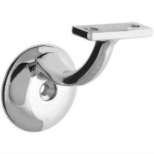 Chrome Decorative Jumbo Handrail Bracket  