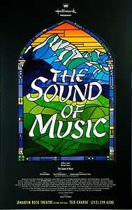 THE SOUND OF MUSIC BROADWAY WINDOW CARD   REBECCA LUKER  