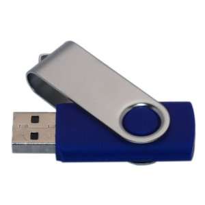  2GB Swivel USB Flash Drive   Blue: Electronics