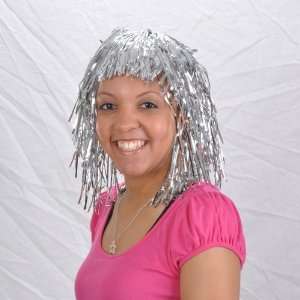  Silver Tinsel Wig 