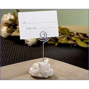 Place Card/Candle Holder With T Light Star With Clear Stones   Wedding 