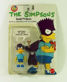 1990 The Simpsons BARTMAN / BART SIMPSON Action Figure MOSC  