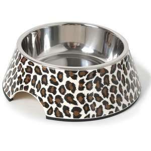  Leopard Print Dog Bowl  6OZ: Pet Supplies