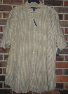 Basic Edition Mens Classic Fit SS Plaid Shirt M 843359072614  