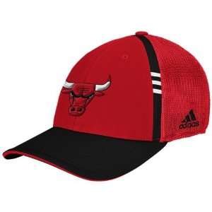  adidas Chicago Bulls Red On Court Flex Fit Hat: Sports 