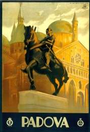 1930 Travel Poster Basilica di Sant Antonio da Padova  
