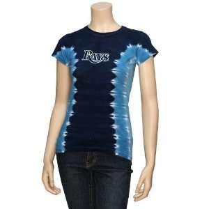   : Tampa Bay Rays Ladies Navy Blue Tie Dye T shirt: Sports & Outdoors