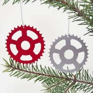  Bicycle Sprocket Ornament Set