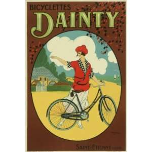  Bicyclettes Dainty Bicycle Poster 
