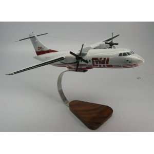  ATR 42 DHL Livery White Wood Model Airplane Big 