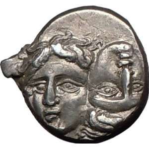  ISTROS in Thrace Gemini Disocuri Twins Eagle 400BC Ancient 