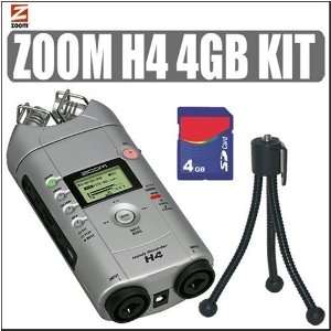  Zoom H4 Handy Recorder + 4GB Accessory Kit Electronics