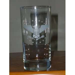  American Eagle Beer Glass   Set of 2 