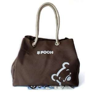  Pooh Bear Large Brown Tote Purse Diaper Bag: Baby