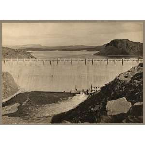  Elephant Butte Dam,spillway,reservoir,New Mexico,c1917 
