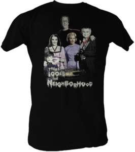 THE MUNSTERS THERE GOES THE NEIGHBORHOOD ADULT SHIRT  