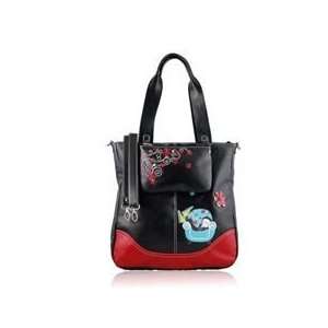 ESPE Relax Black Monkey Tote Purse Shoulder Everything 