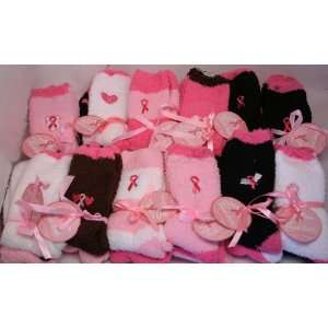  Breast Cancer Awareness Plush Slipper Socks Toys & Games