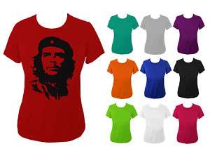 Womens Che Guevara Face Image T shirt UK 6 18 NEW  