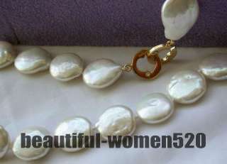   pearl necklace 14k the coin pearls is 100 % naturel superficial is