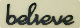 QUALITY WOOD WOODEN BELIEVE SIGN WALL WORD ART PLAQUE MANTLE  