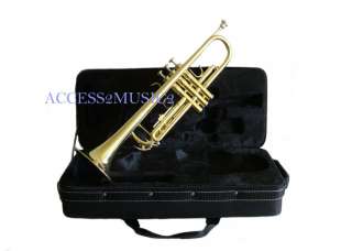 Band TRUMPET Bb GOLD LACQUER & ROSE BRASS PIPE  