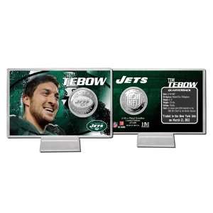  Tim Tebow New York Jets Silver Coin Card: Sports 