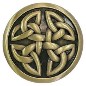 NEW Vintage Brass Irish Celtic Knots Mens Belt Buckle  
